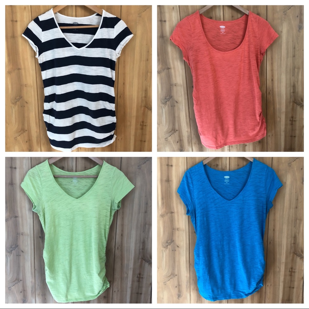 Set of 4 maternity tees